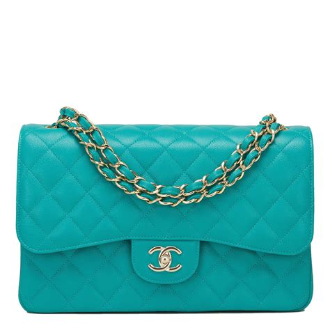 sac chanel turquoise|Chanel handbags outlet.